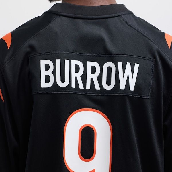 Joe Burrow Game Jersey Black 9