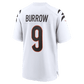 Joe Burrow Game Jersey White 8