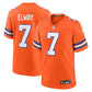 John Elway Mile High Collection 1977 Throwback Retired Player Game Jersey Orange 2