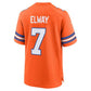 John Elway Mile High Collection 1977 Throwback Retired Player Game Jersey Orange 4
