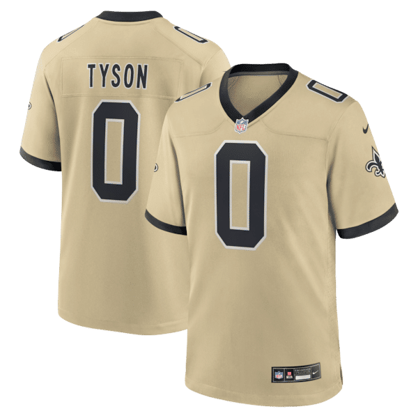 Jordyn Tyson 2026 Draft Pick No. 8 Alternate Game Jersey Gold 2