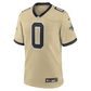 Jordyn Tyson 2026 Draft Pick No. 8 Alternate Game Jersey Gold 3