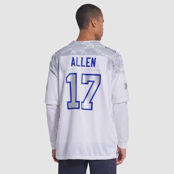 Josh Allen 2025 Rivalries Collection Game Jersey White 5