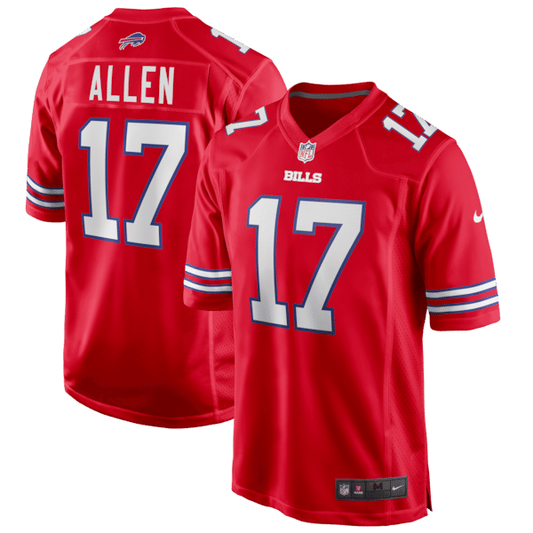 Josh Allen Game Jersey Red 2
