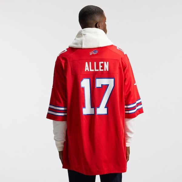 Josh Allen Game Jersey Red 4