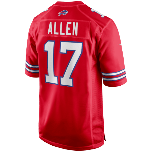Josh Allen Game Jersey Red 8