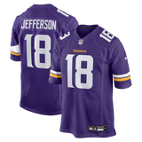 Justin Jefferson Game Jersey Purple
