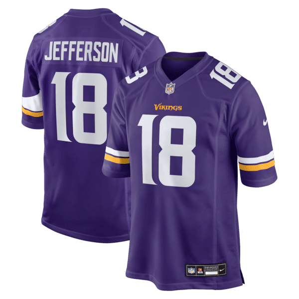 Justin Jefferson Game Jersey Purple 2