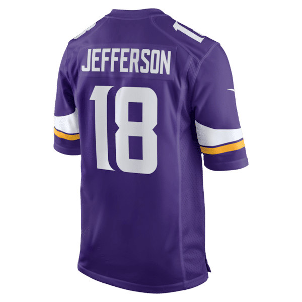 Justin Jefferson Game Jersey Purple 4