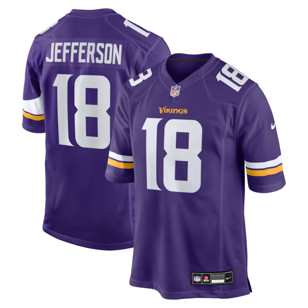Justin Jefferson Game Jersey Purple 10