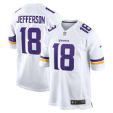 Justin Jefferson Game Jersey White