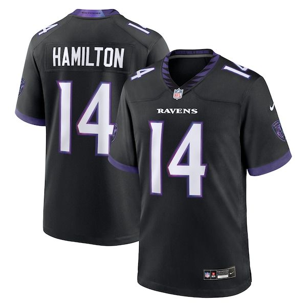 Kyle Hamilton Alternate Game Jersey Black 2