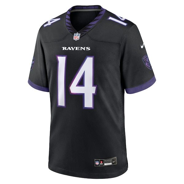 Kyle Hamilton Alternate Game Jersey Black 3