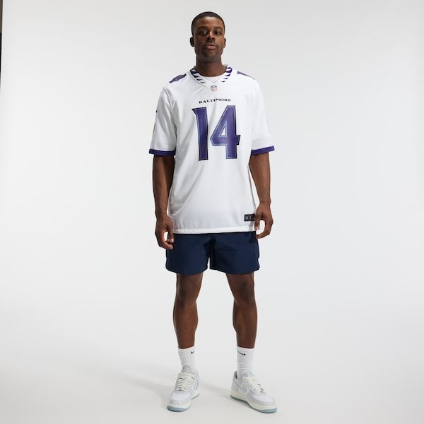 Kyle Hamilton Game Jersey White 5