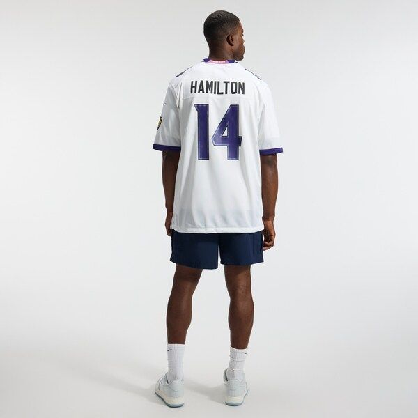 Kyle Hamilton Game Jersey White 6
