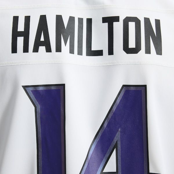 Kyle Hamilton Game Jersey White 13