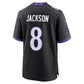 Lamar Jackson Alternate Game Jersey Black 4