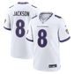Lamar Jackson Game Jersey White
