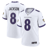 Lamar Jackson Game Jersey White