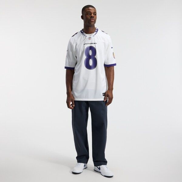 Lamar Jackson Game Jersey White 5