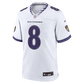 Lamar Jackson Game Jersey White 7