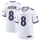 Lamar Jackson Game Jersey White 16