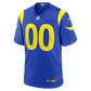 Los Angeles Rams Custom Game Jersey Royal 3