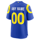 Los Angeles Rams Custom Game Jersey Royal 4