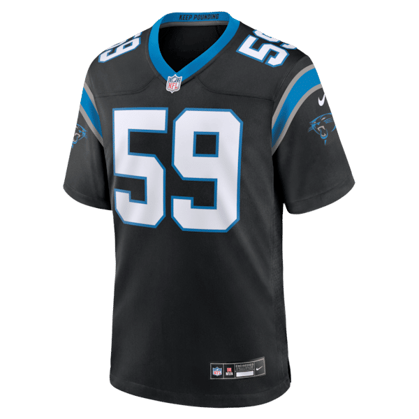 Luke Kuechly Game Jersey Black 3