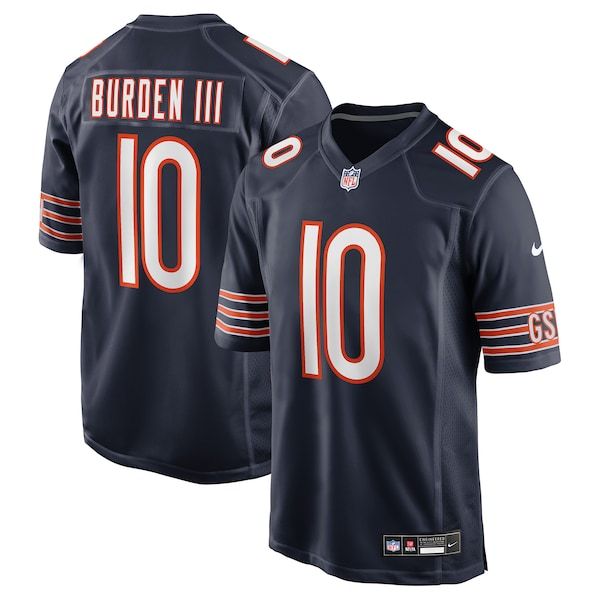 Luther Burden III Game Jersey Navy 2