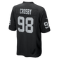 Maxx Crosby Game Jersey Black 4