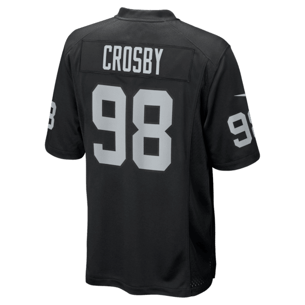 Maxx Crosby Game Jersey Black 4
