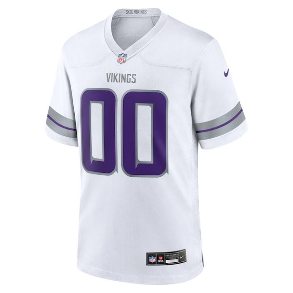 Custom Alternate Game Jersey White 3