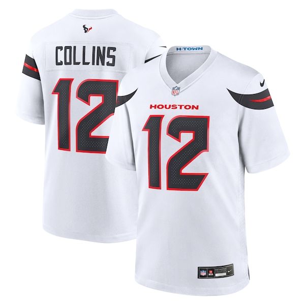 Nico Collins Game Jersey White 2