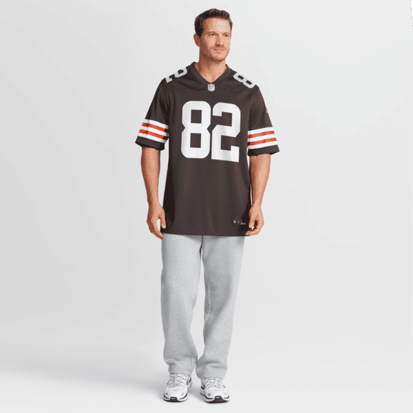 Ozzie Newsome Game Retired Player Jersey Brown 8