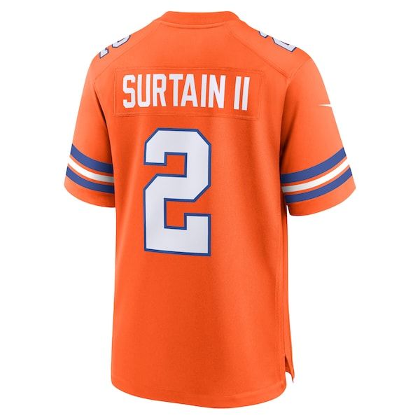 Patrick Surtain II Alternate Game Jersey Orange 4