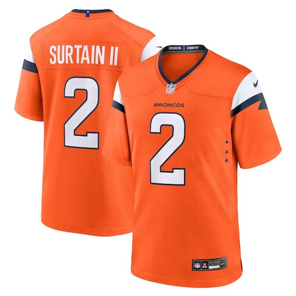 Patrick Surtain II Team Game Jersey Orange 2