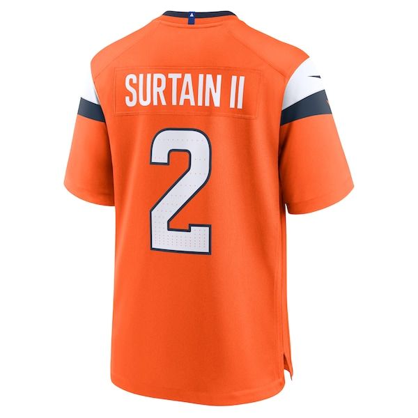 Patrick Surtain II Team Game Jersey Orange 4