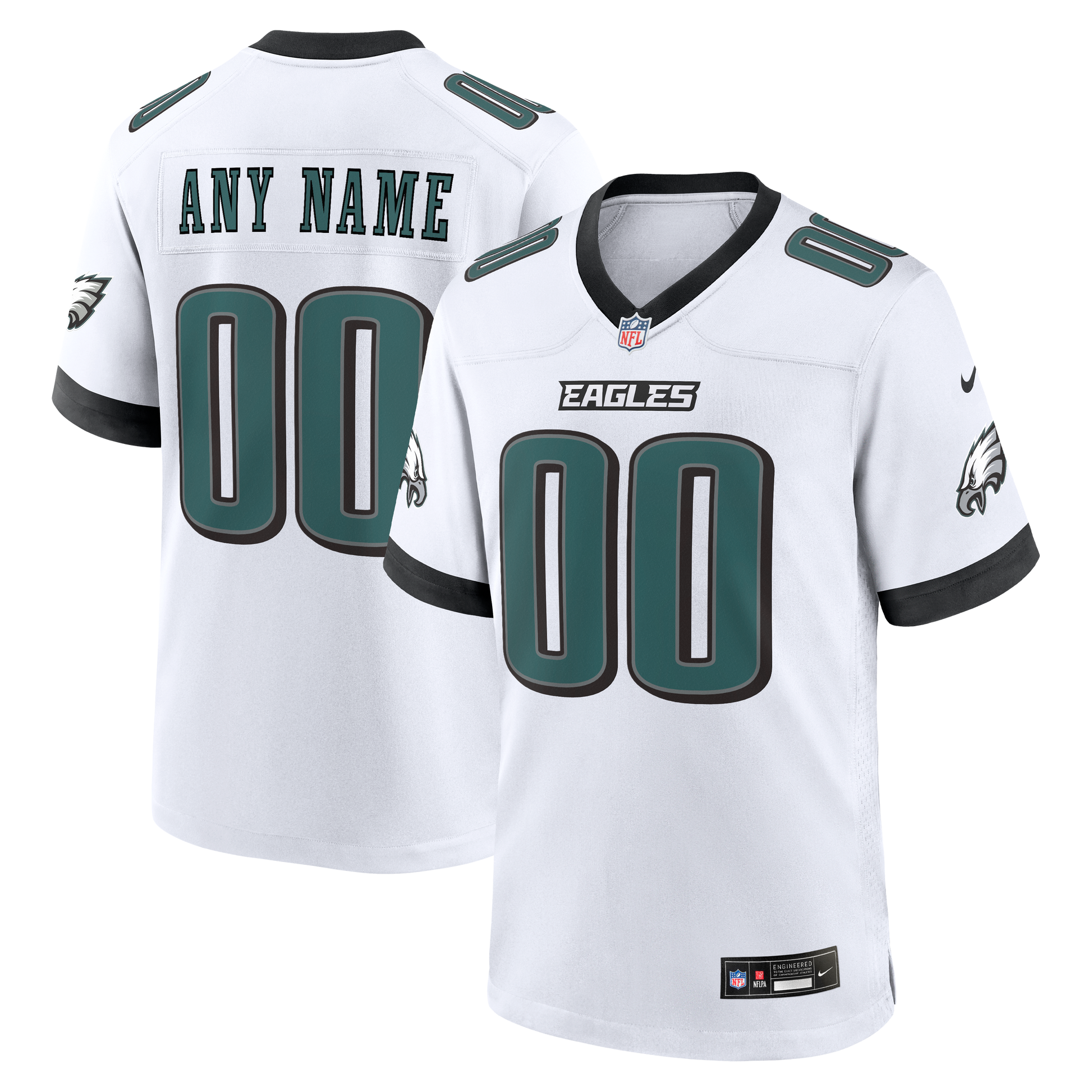 Custom Game Jersey White 5