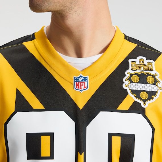 Alternate 1933 Throwback Game Custom Jersey Gold 7