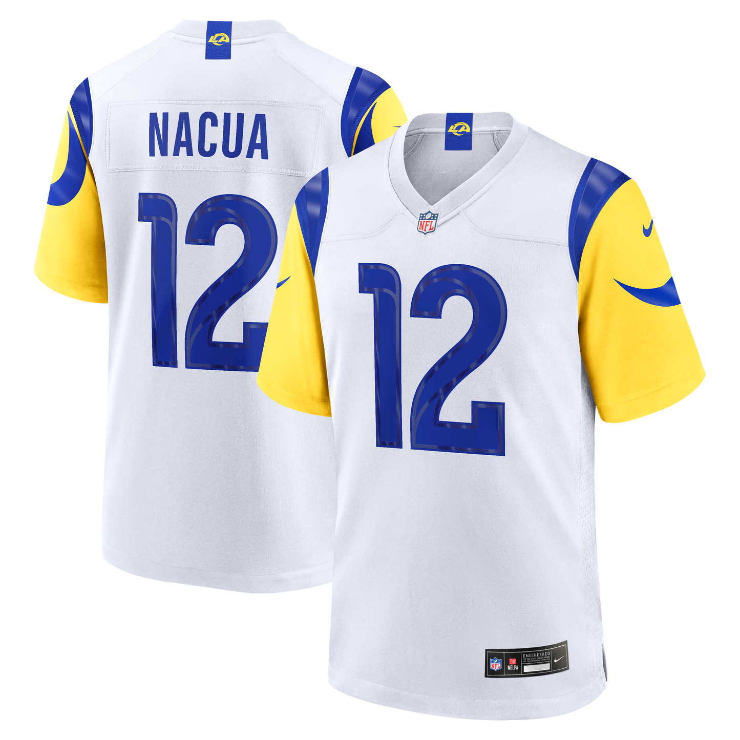 Puka Nacua Game Jersey White 5