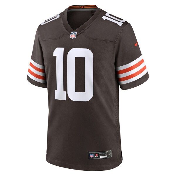 Quinshon Judkins 2025 NFL Draft Game Jersey Brown 3
