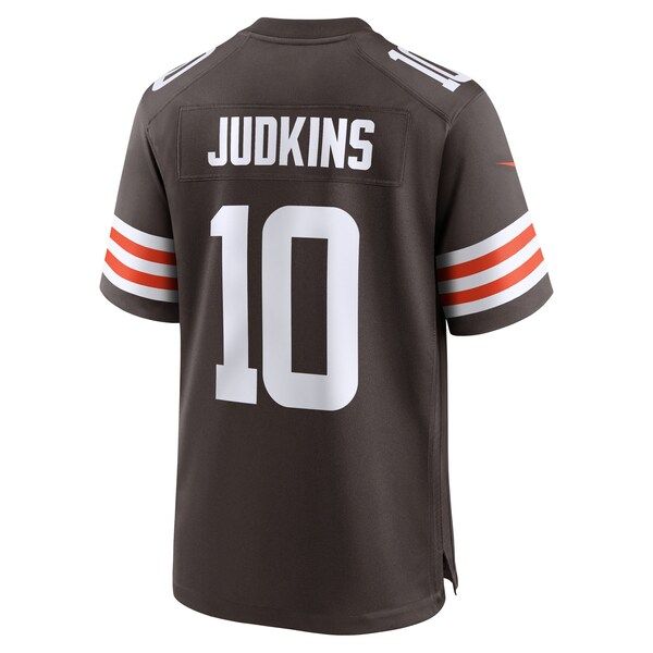 Quinshon Judkins 2025 NFL Draft Game Jersey Brown 4