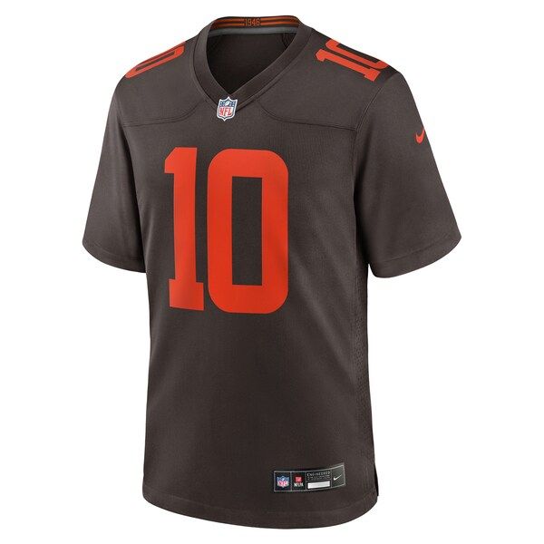 Quinshon Judkins Alpha Dawg Game Jersey Brown 3