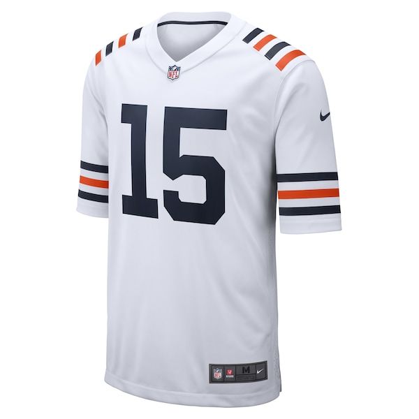 Rome Odunze Alternate Game Jersey White 3
