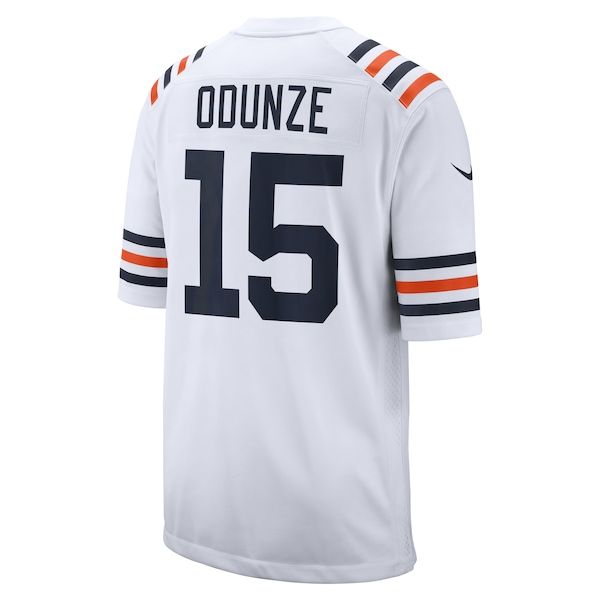 Rome Odunze Alternate Game Jersey White 4