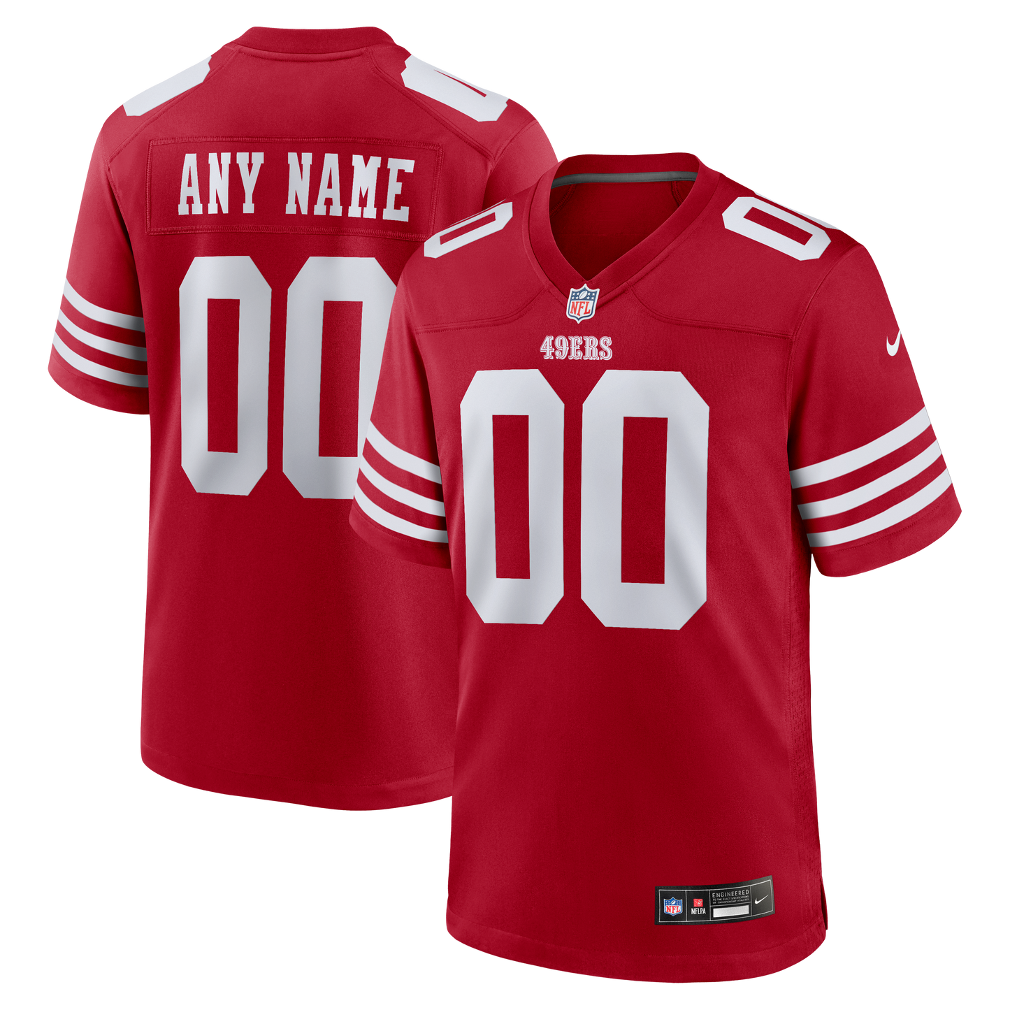 Custom Game Jersey Scarlet 10