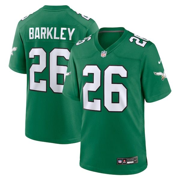 Saquon Barkley Alternate Game Jersey Kelly Green 2