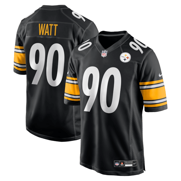 T.J. Watt Game Jersey Black 2