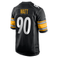 T.J. Watt Game Jersey Black 4